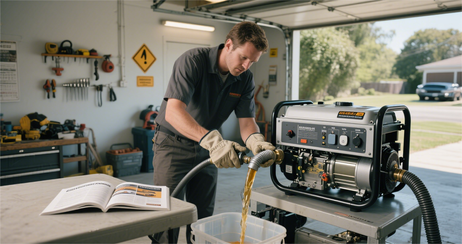 How To Drain Gasoline From Generator