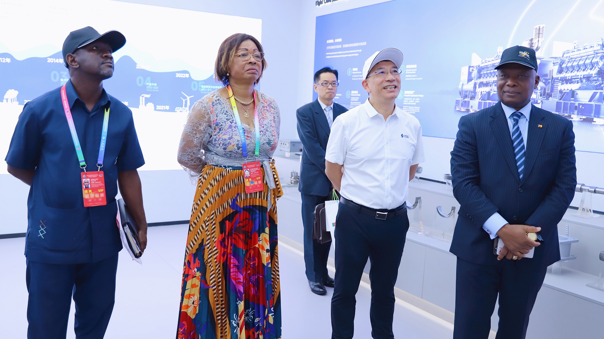 7. Cameroonian Delegation Tours the Exhibition Hall