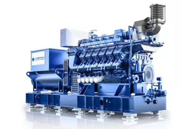 Gas generators in a power plant, used for electricity generation and industrial applications.