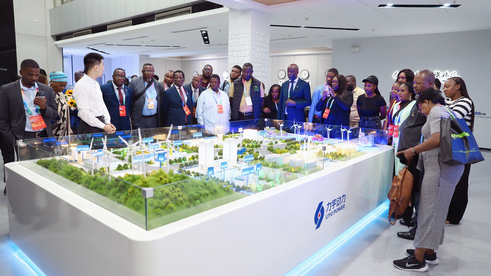 6. Namibian Delegation Reviews Project Model Display