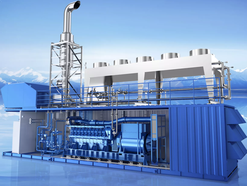 Image of a gas generator, showcasing its robust design and fuel-efficient features, ideal for providing reliable power in various applications.