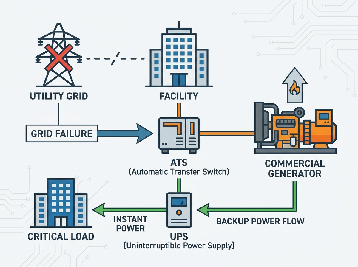 Evaluating Solutions for Commercial Backup Power Generators