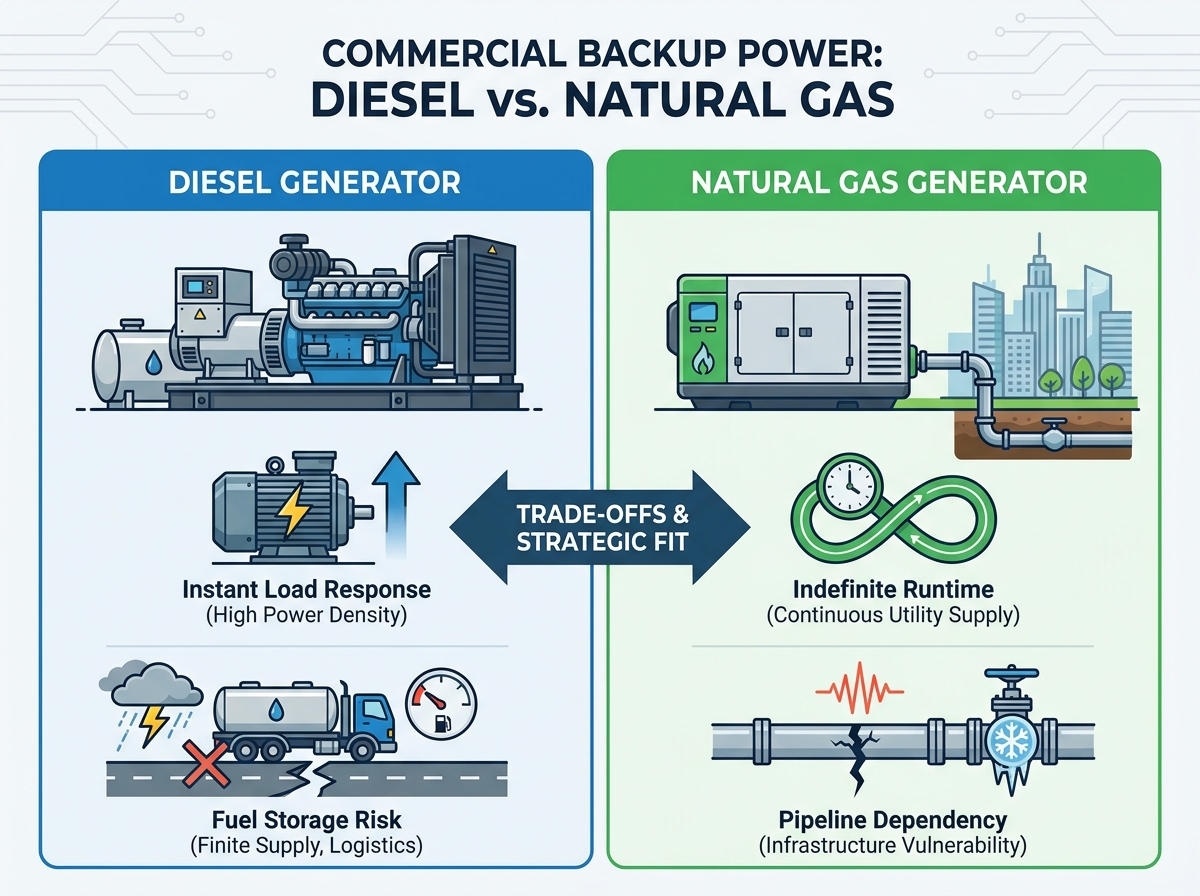 Commercial Backup Power Generator Evaluation Criteria